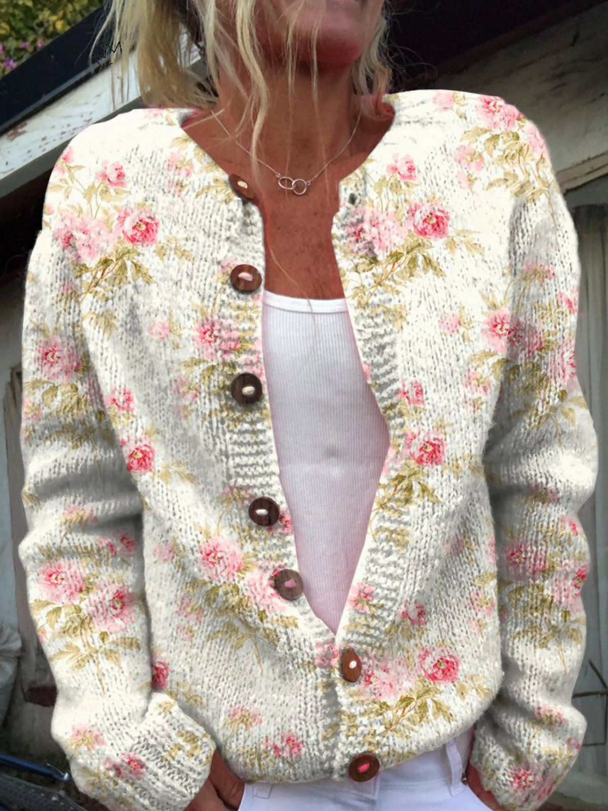Wilma | Vintageinspireret blomstret cardigan
