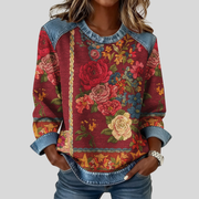 Junelle™ | Sweatshirt med blomsterprint
