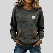 Noelle™ | Colorblock-sweatshirt med rund hals