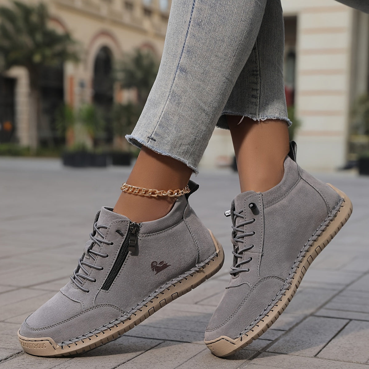 Mila™ – Komfortable ortopædiske sneakers med lynlås