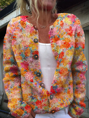 Helene | Blomstret cardigan