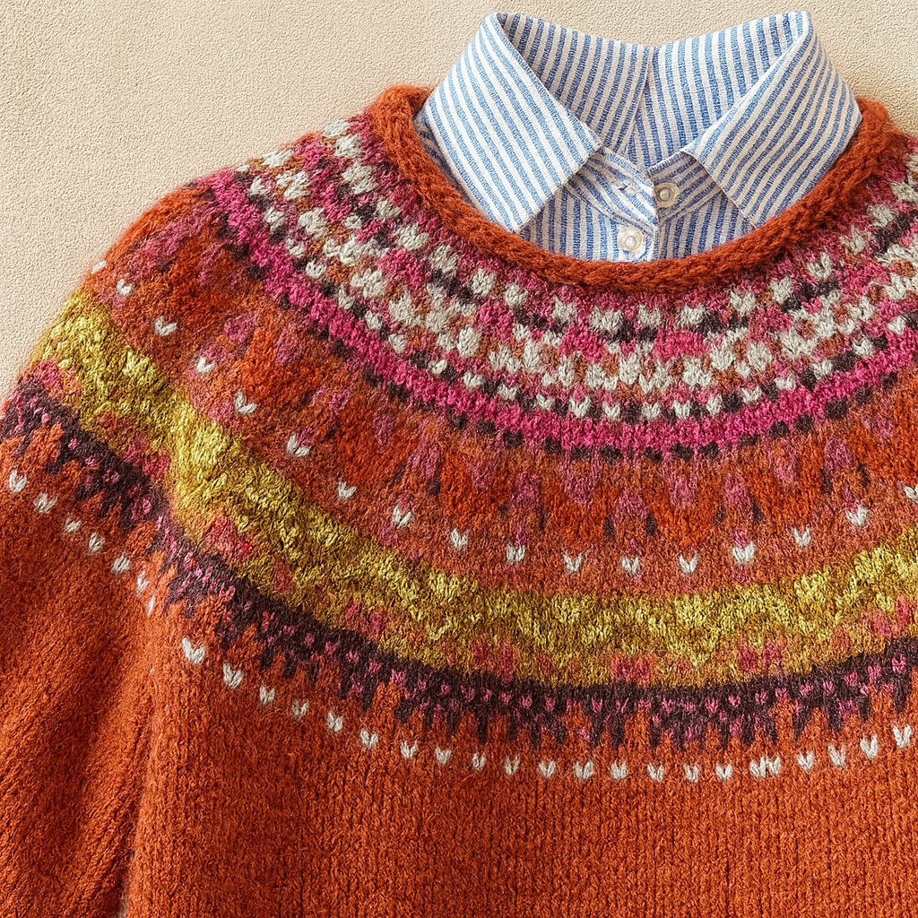 Simona™ | Chic vintage striksweater