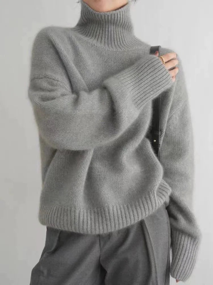 Selene – Rullekravesweater i uld