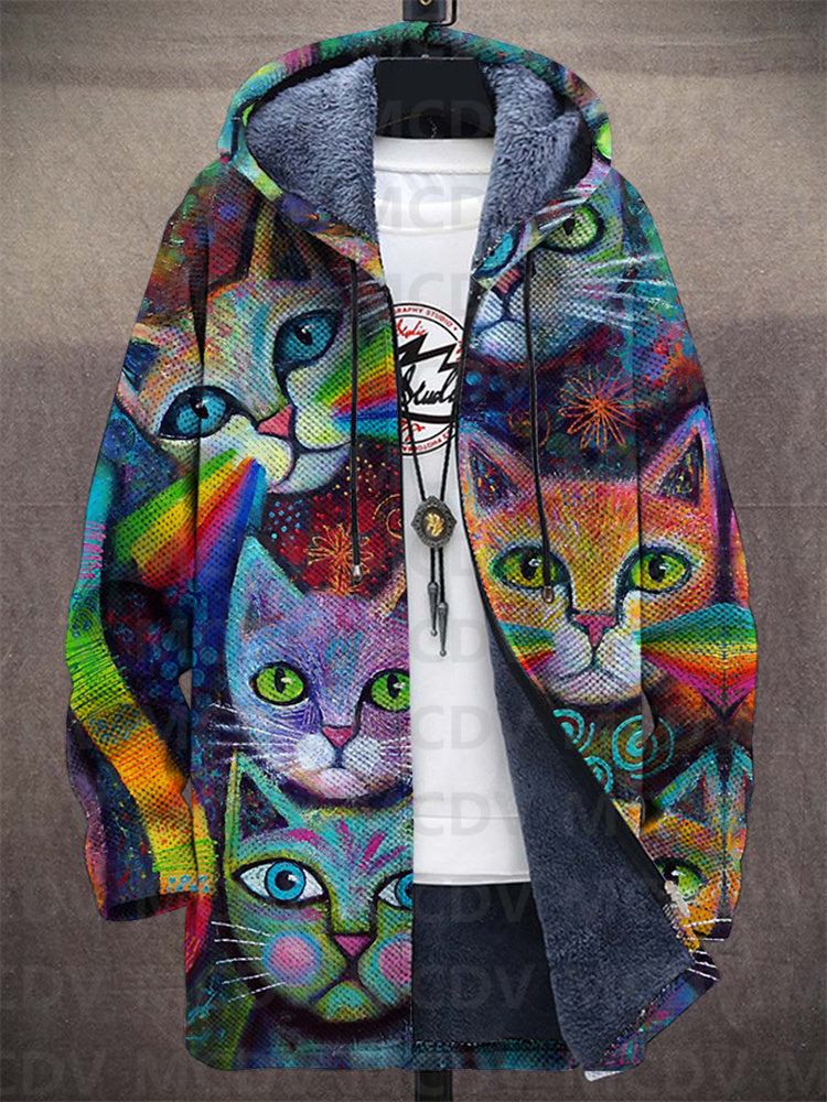 Kalanos™ | Luksuriøs cardigan med kunstnerisk inspiration