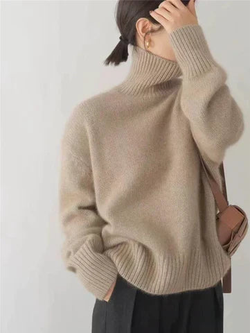Selene – Rullekravesweater i uld