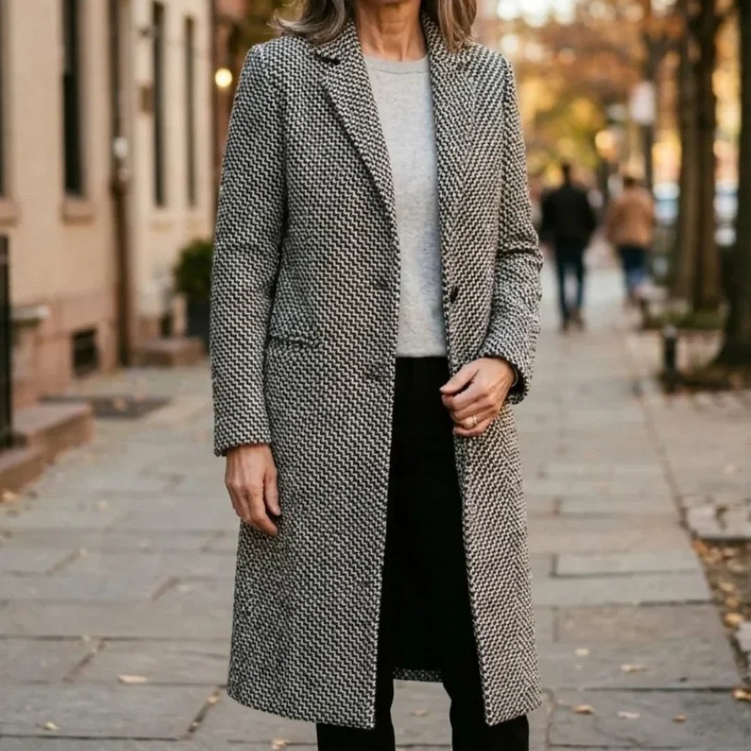 Elegant, lang frakke