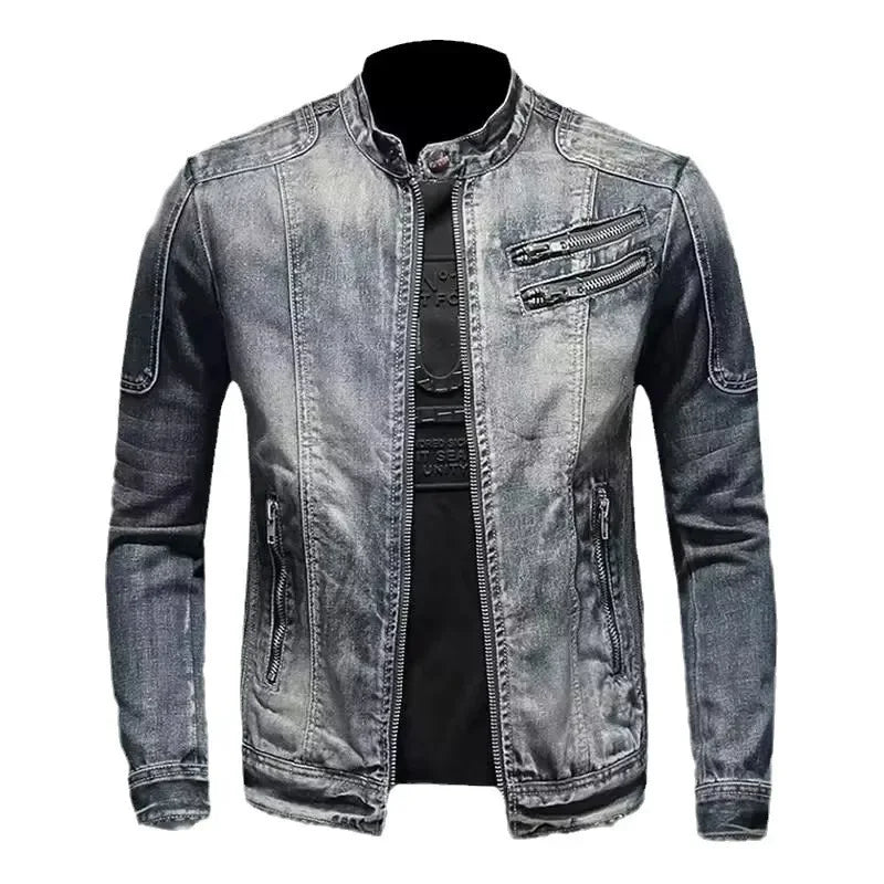 Anders® | Denim bikerjakke