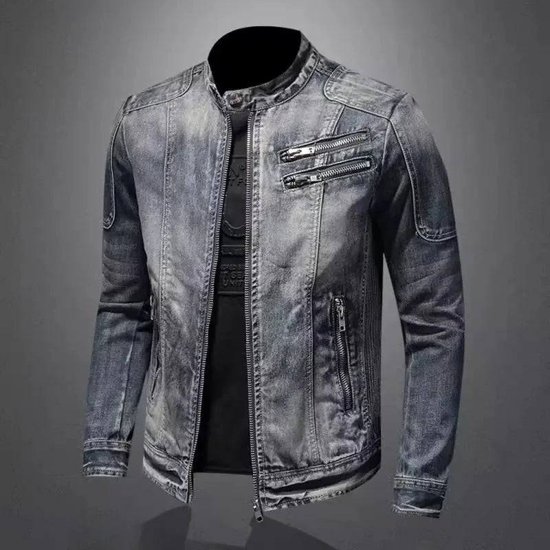 Anders® | Denim bikerjakke