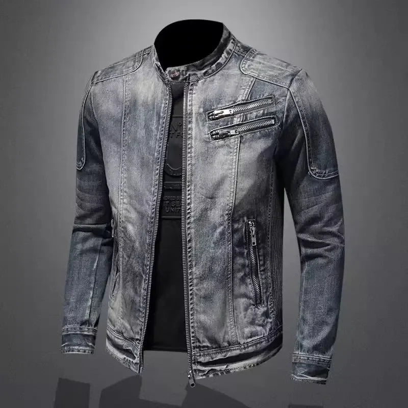 Anders® | Denim bikerjakke