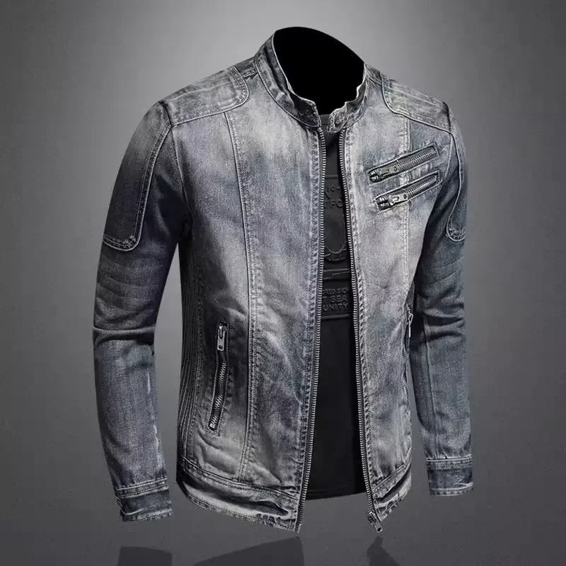 Anders® | Denim bikerjakke