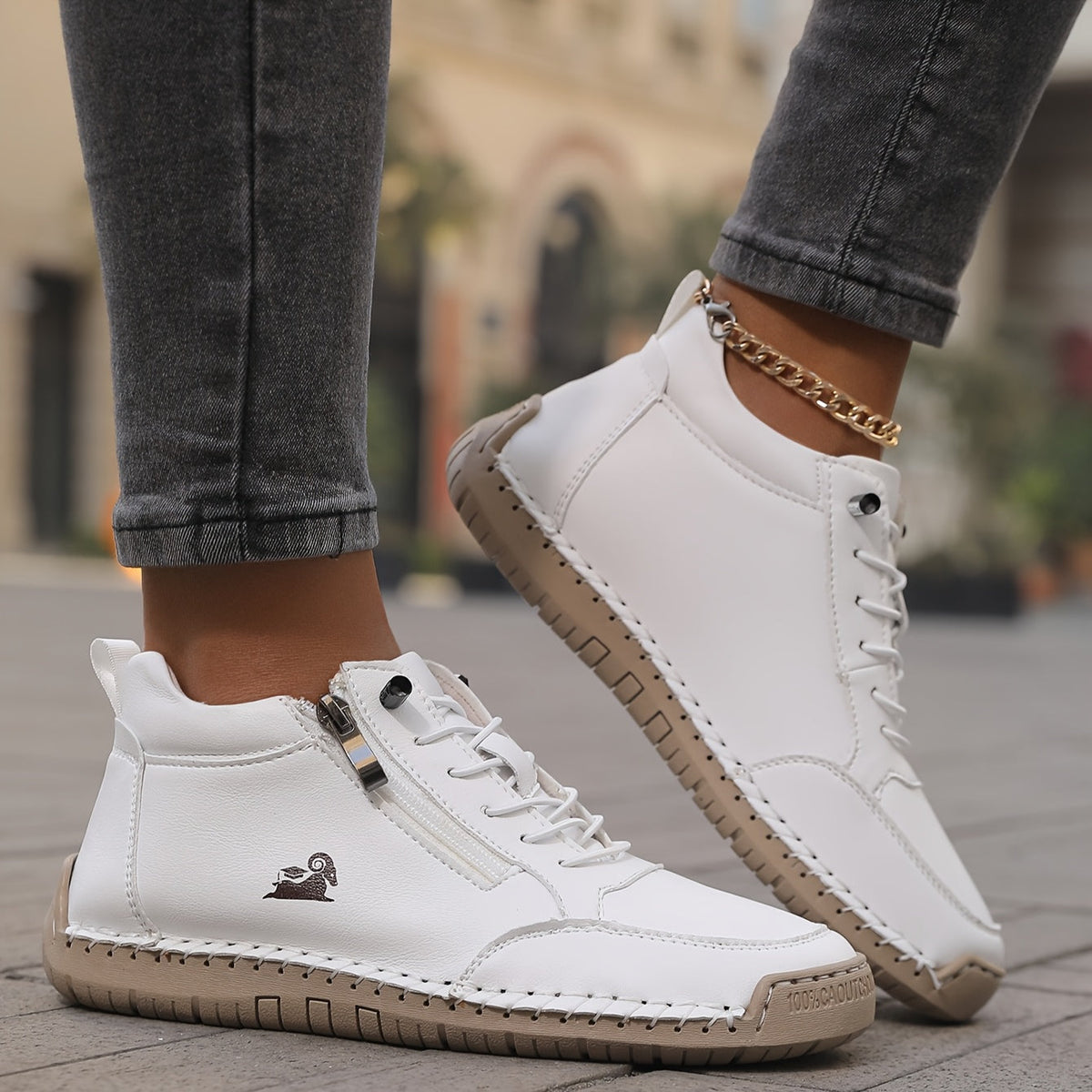 Mila™ – Komfortable ortopædiske sneakers med lynlås