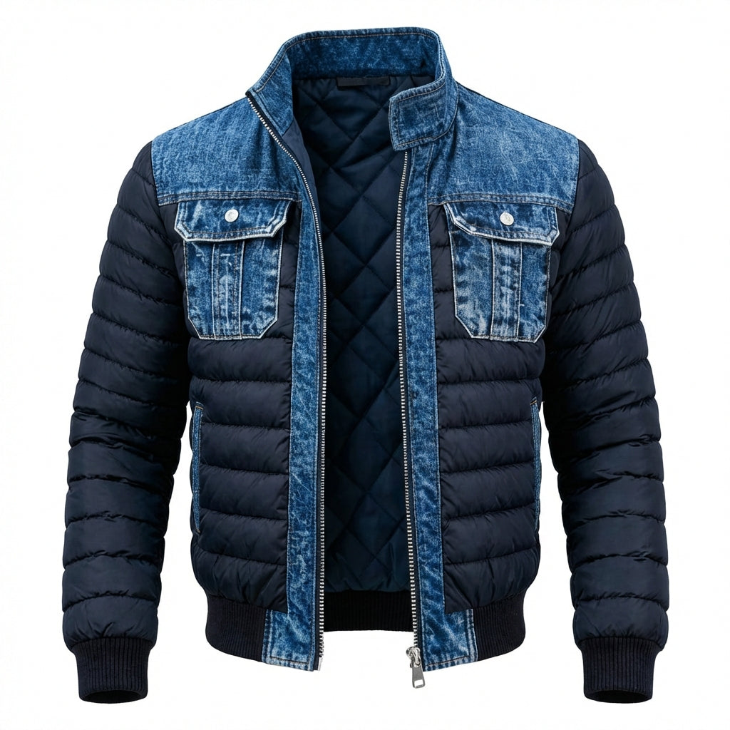Norbert – Klassisk quiltet denimjakke