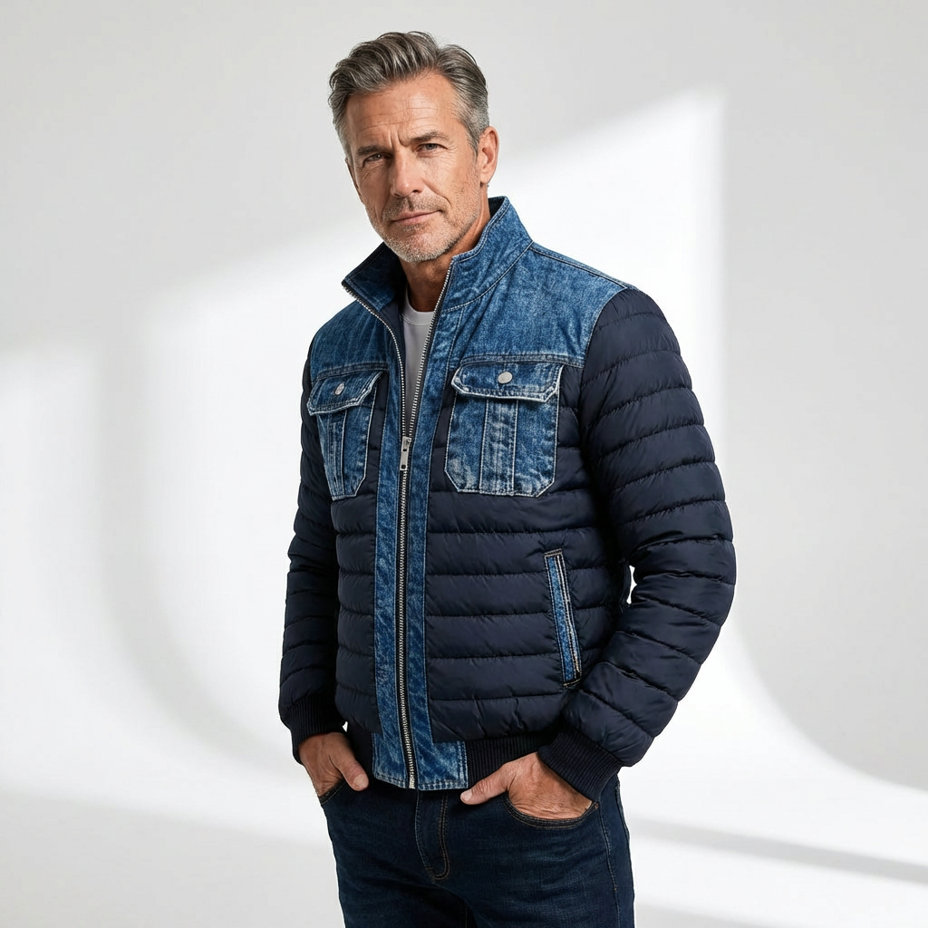 Norbert – Klassisk quiltet denimjakke